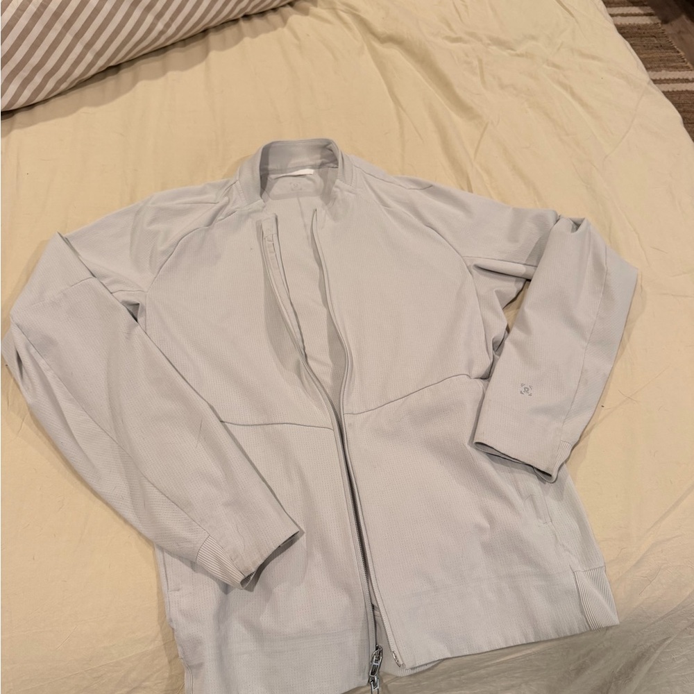 Light Gray Zip-Up LuluLemon Performance